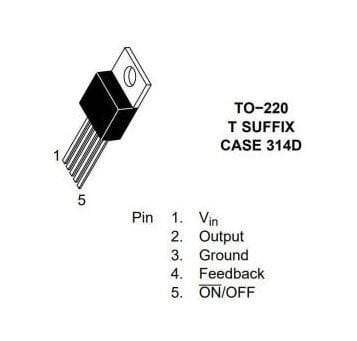 LM2576T-5.0 Voltage Regulator - TO220 - 2