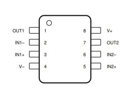 LM258DR SOIC-8 SMD OpAmp IC - 2