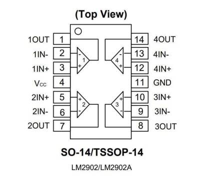 LM2902 SMD SO14 Integrated - 2