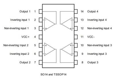 LM2902DT SOIC-14 SMD OpAmp Entegresi - 2