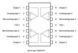 LM2902DT SOIC-14 SMD OpAmp IC - 2