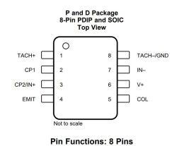 LM2907N-8 DIP-8 Voltage Frequency Converter IC - 2