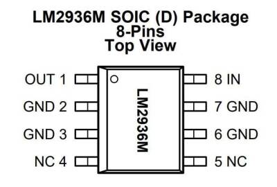 LM2936M-5 SOIC-8 Voltage Regulator IC - 2