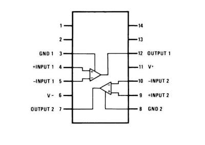 LM319N DIP-14 11.5mA Comparator IC - 2