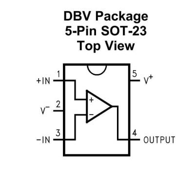 LM321MF/NOPB SOT23-5 Op-Amp Entegresi 1MHz - 2