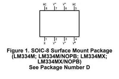 LM334MX/NOPB SOIC-8 SMD Integrated - 2