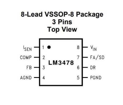 LM3478MM/NOPB TSSOP8 - Kontrol Entegresi - 2