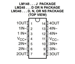 LM348N DIP-14 OpAmp - Dört Kanallı Amplifikatör Entegresi - 2