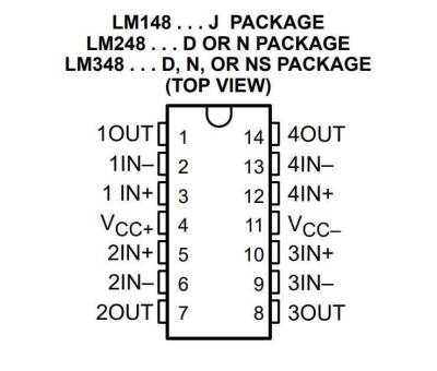 LM348N DIP-14 OpAmp - Dört Kanallı Amplifikatör Entegresi - 2