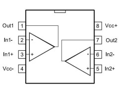 LM358G SOIC-8 SMD OpAmp Entegresi - 2