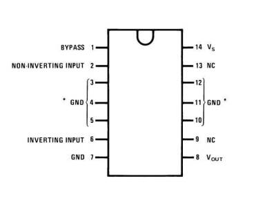 LM380N DIP-14 Amplifier Audio IC - 2