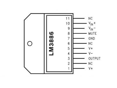 LM3886 TO-220-11 68W Audio Amplifier IC - 2