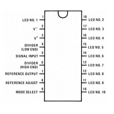 LM3915 DIP-18 Led Driver Integrated - 2