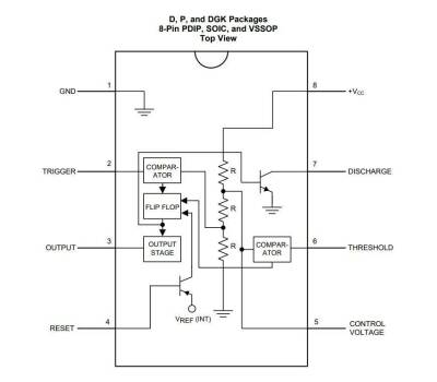 LM555 DIP-8 Zamanlayıcı Entegresi - 2