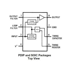 LM567CN DIP-8 Codec Entegresi - 2