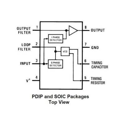 LM567CN DIP-8 Codec Integrated - 2