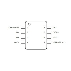 LM741 SOIC-8 SMD OpAmp Entegresi - UA714 - 2