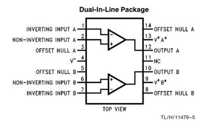 LM747 DIP-14 OpAmp Entegresi - 2