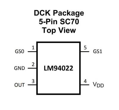 LM94022BIMG/NOPB SMD Sıcaklık Sensör Entegresi - 2