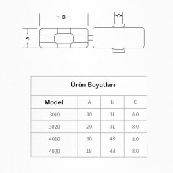 LMC 3020 Kablo Etiket Kutusu Su Geçirmez - 2