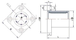 LMEK10UU 10mm Linear Bearing - 3