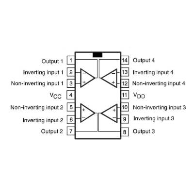 LMV324IDT SOIC-14 Amplifier IC - 2