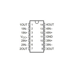 LMV324M SOIC-14 SMD OpAmp Entegresi - 2