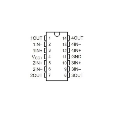 LMV324M SOIC-14 SMD OpAmp IC - 2