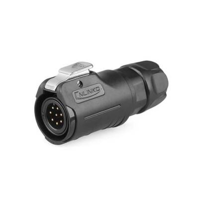 LP-12-C08PE-02-001 8-Pin Waterproof Connector - Male - 1