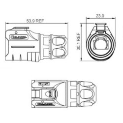 LP-16-C/RJ45/015/PE-42-001 Su Geçirmez Ethernet Konnektörü - Erkek - 2