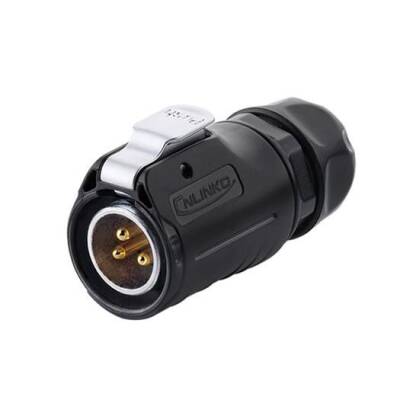 LP-20-C03PE-01-022 3-Pin Waterproof Connector - Male - 1