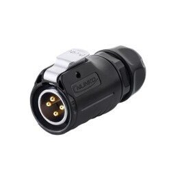 LP-20-C04PE-01-022 4-Pin Waterproof Connector - Male - 1