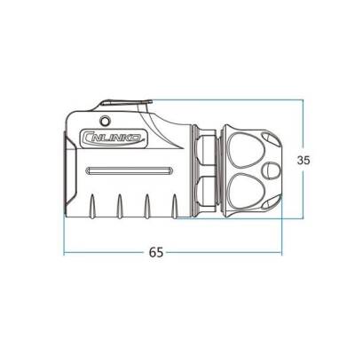 LP-20-C07PE-01-022 7-Pin Su Geçirmez Konnektör - Erkek - 2