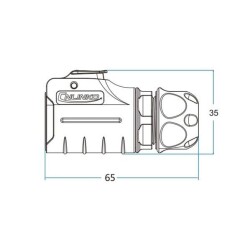 LP-20-C09PE-01-022 9-Pin Su Geçirmez Konnektör - Erkek - 2