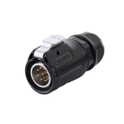 LP-20-C09PE-01-022 9-Pin Waterproof Connector - Male - 1