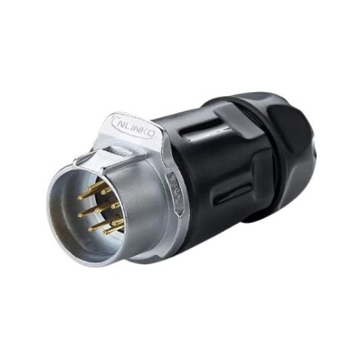 LP-20-C09PP-01-001 9-Pin Waterproof Connector - Male - 1