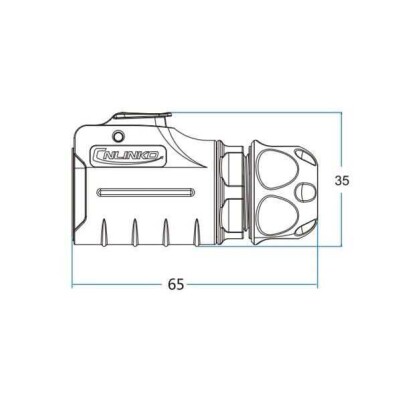 LP-20-J03PE-01-003 3-Pin Su Geçirmez Konnektör - Dişi - 2