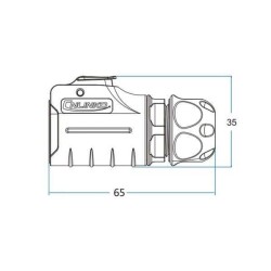 LP-20-J03PE-01-003 3-Pin Waterproof Connector - Female - 2