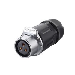 LP-20-J03PP-01-001 3-Pin Waterproof Connector - Female - 1