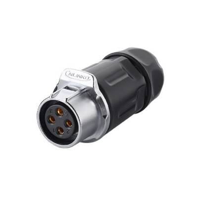 LP-20-J04PP-01-001 4-Pin Waterproof Connector - Female - 1