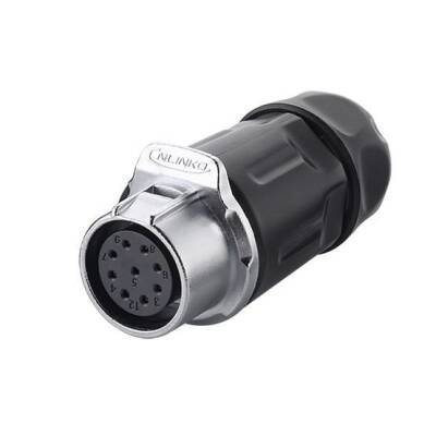 LP-20-J09PP-01-001 9-Pin Waterproof Connector - Female - 1