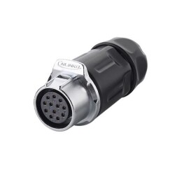 LP-20-J12PP-01-001 12-Pin Waterproof Connector - Female - 1