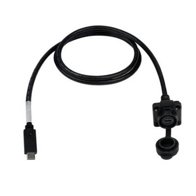 LP16-TYPEC-MP-FS-1M-002 Waterproof Type C 3.1 Female Panel Type Connector - 1M Cable - 1