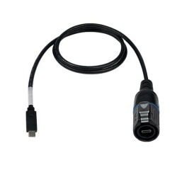 LP16-TYPEC-MP-MP-0D5M-002 Waterproof Type C 3.1 Male Connector - 0.5M Cable - 1