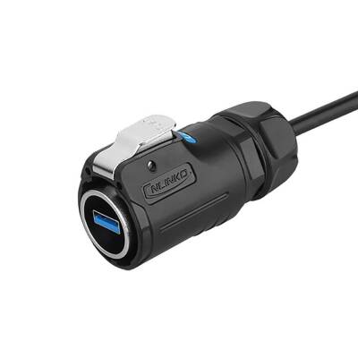 LP24-USB3-MP-MP-0D5M-001 Su Geçirmez Data Konnektörü - Erkek - 1