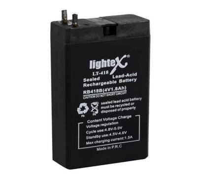 LT-418 4V 1.8 Ah Maintenance-Free Searchlight Battery - 1