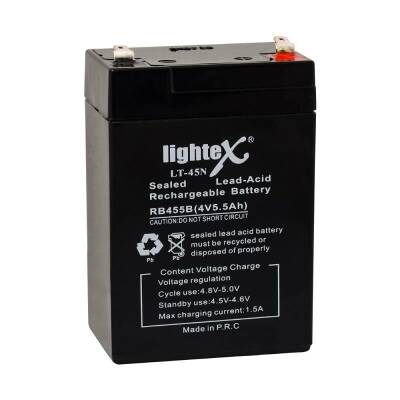 LT-45N 4V 5.5 Ah Maintenance-Free Searchlight Battery - 1