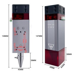 LT-80W 12V TTL Burner CNC Laser Module Set - 3