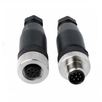 M12 8 Pin Connector Set - 1