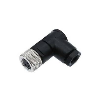 M8 3 Pin Female Connector - 90 Degree - 1